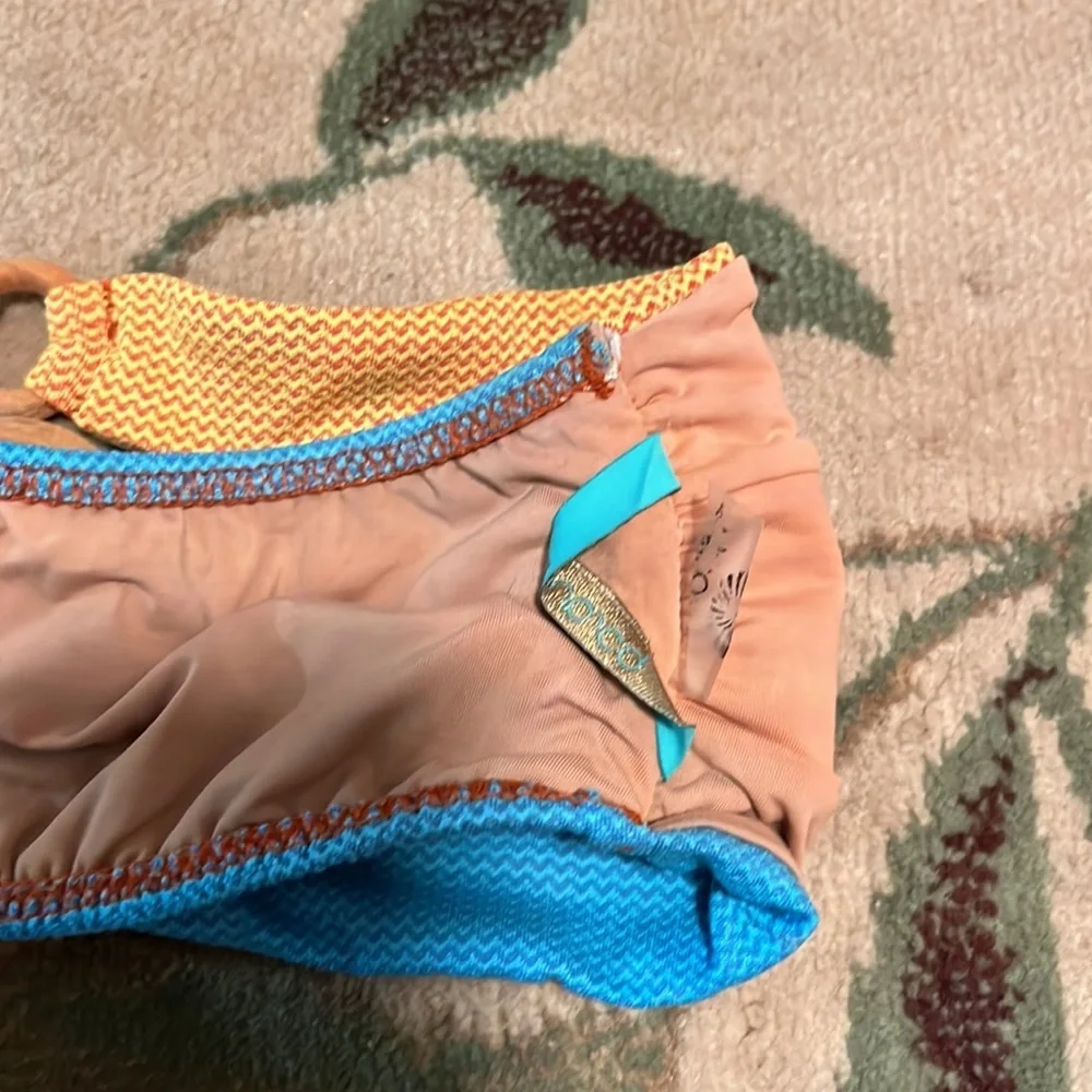 Borana multicolor strapless bikini top